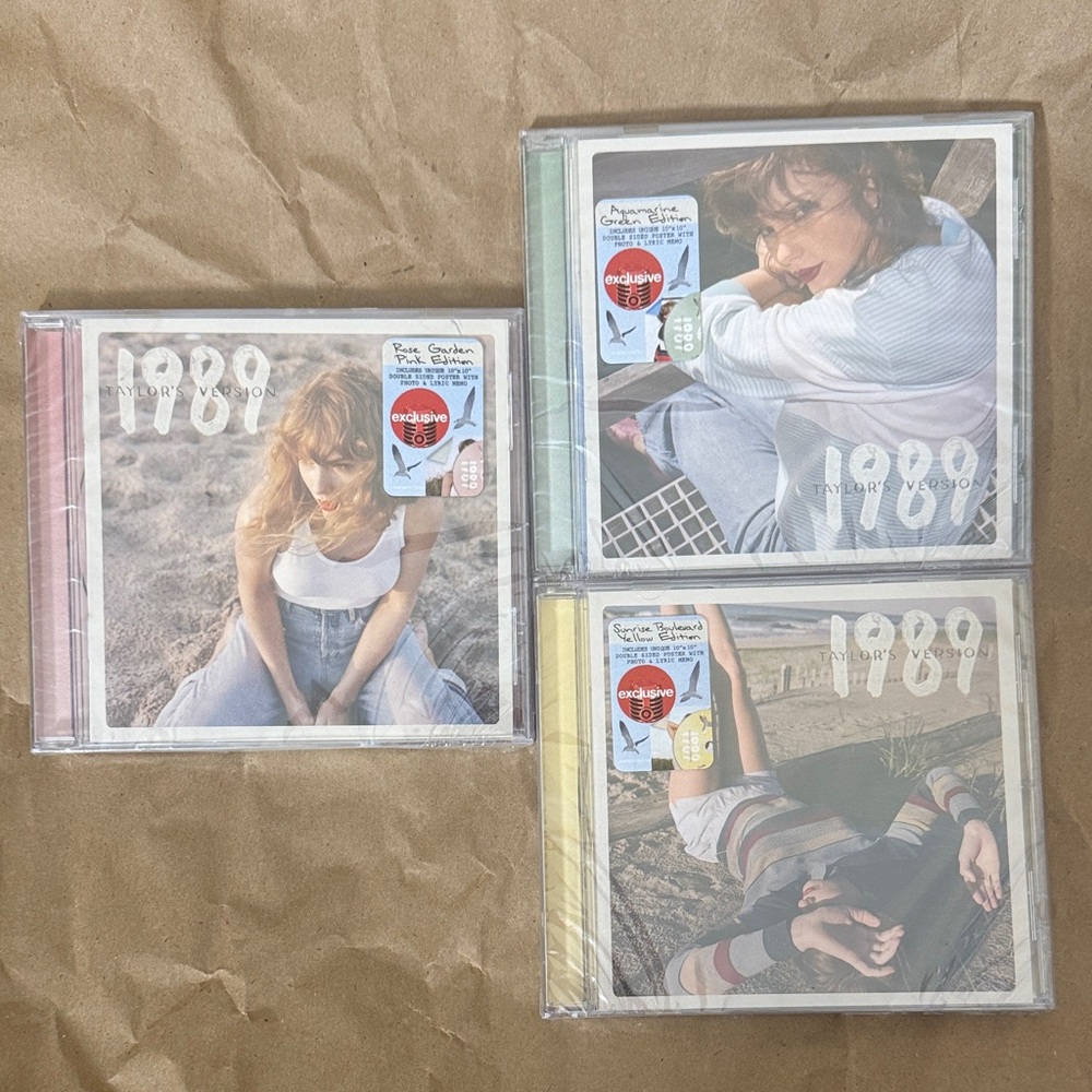 Taylor Swift 1989 CDs with Pink, Green, Yellow editions 🌸 bundle - sealed